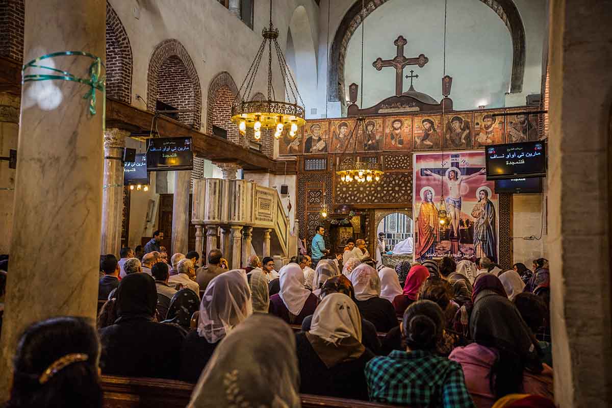 Messa cristiana in Egitto