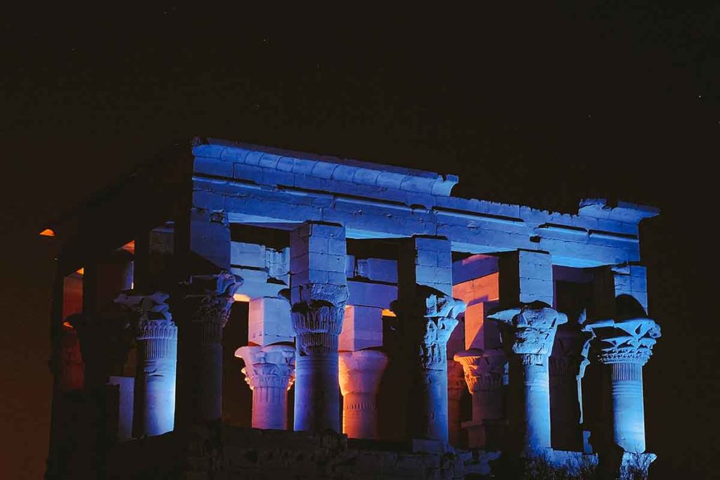 Sound and light show in Philae