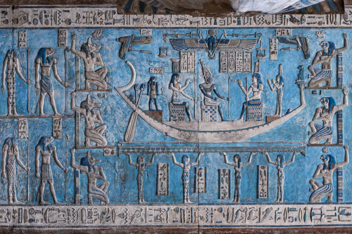Roof of the temple of Dendera