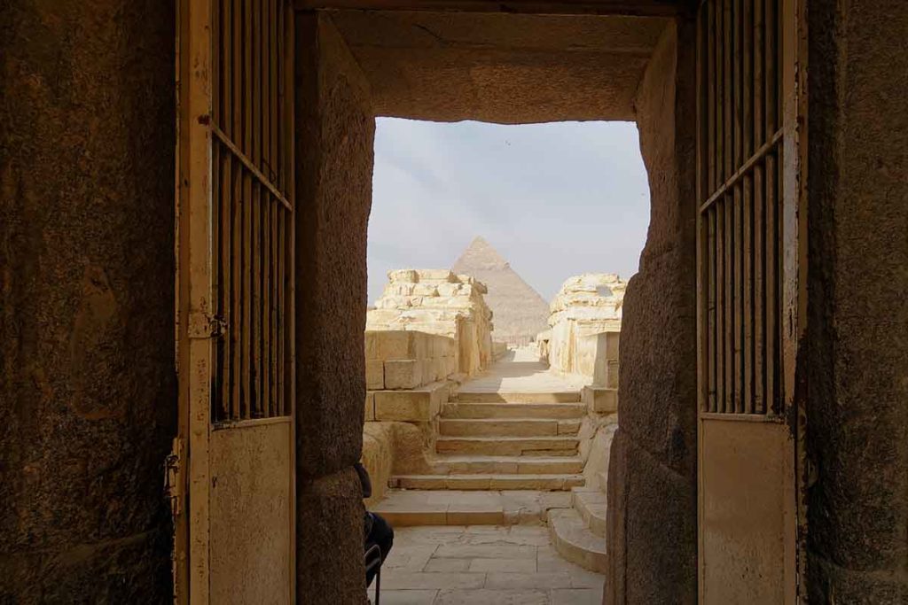 Visiting the pyramids from the inside