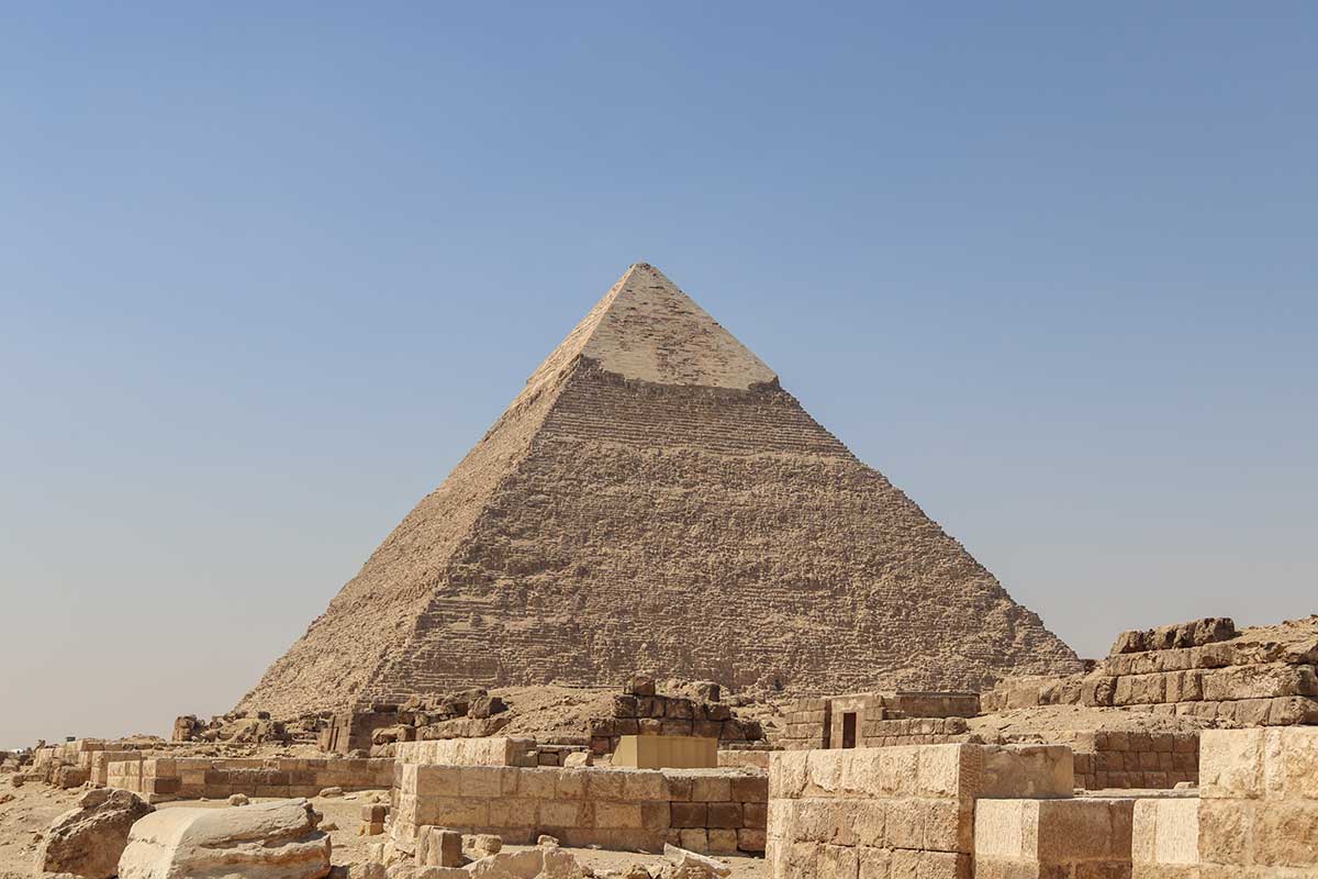 Pirámide de Kefren en Guiza