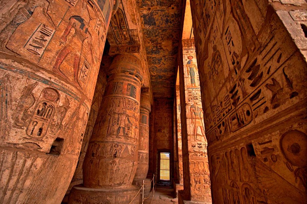Itinerario del circuito egiziano di Medinet Habu