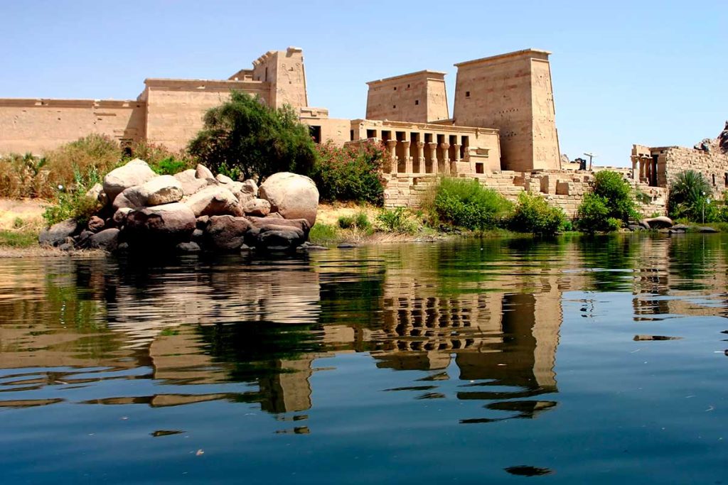 Itinerario della visita al Tempio di Iside a Philae