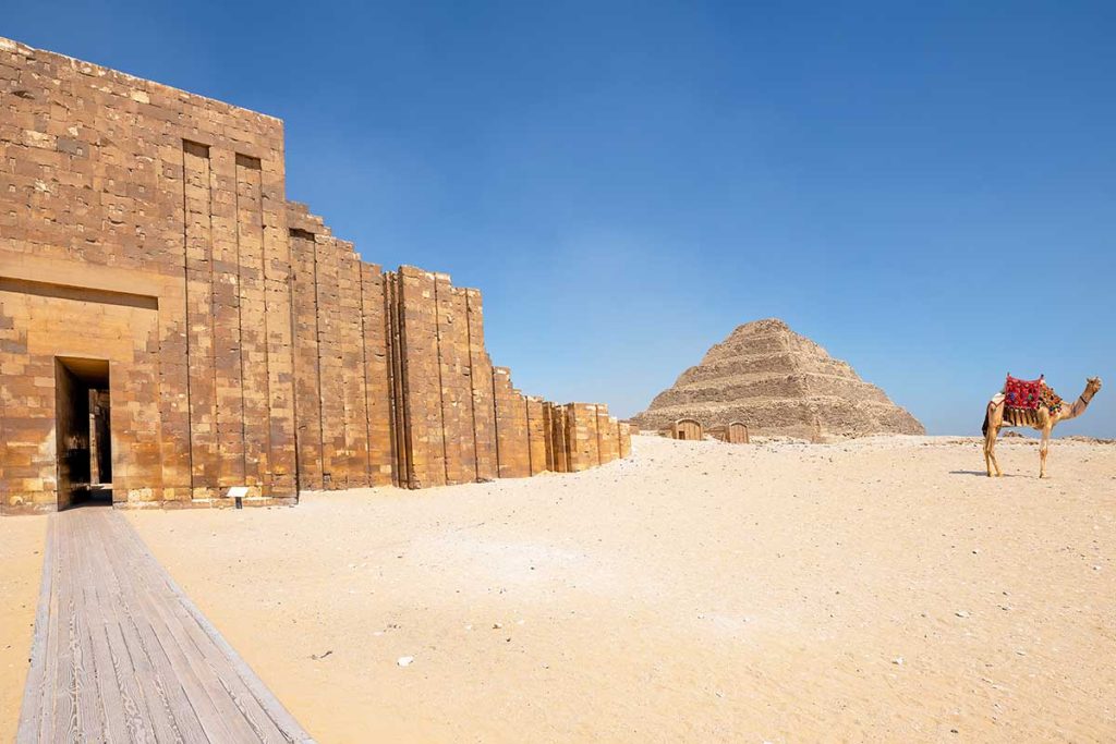 Itinerary of Saqqara and Dahshur pyramids