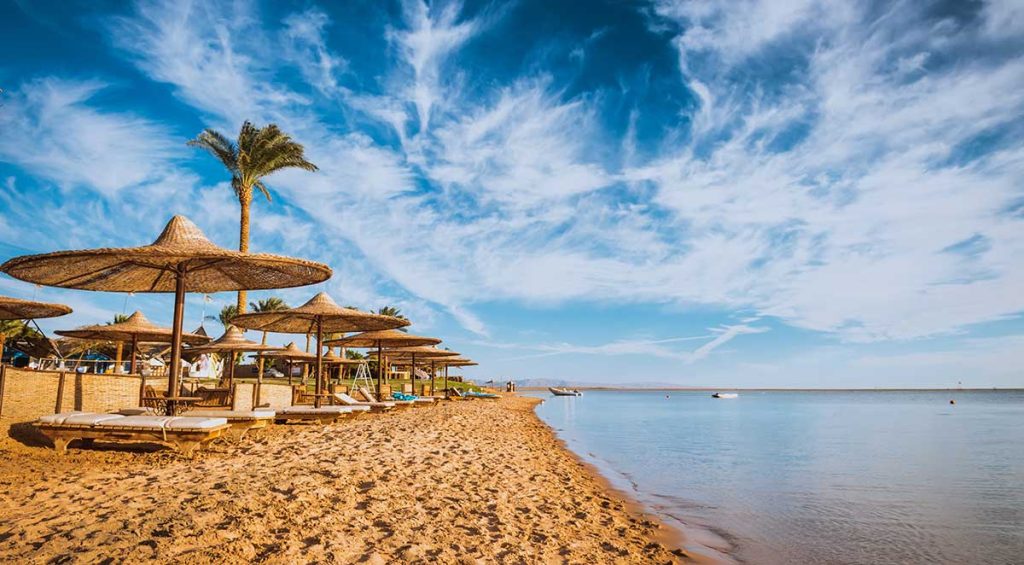 Itinerario della spiaggia di Hurghada