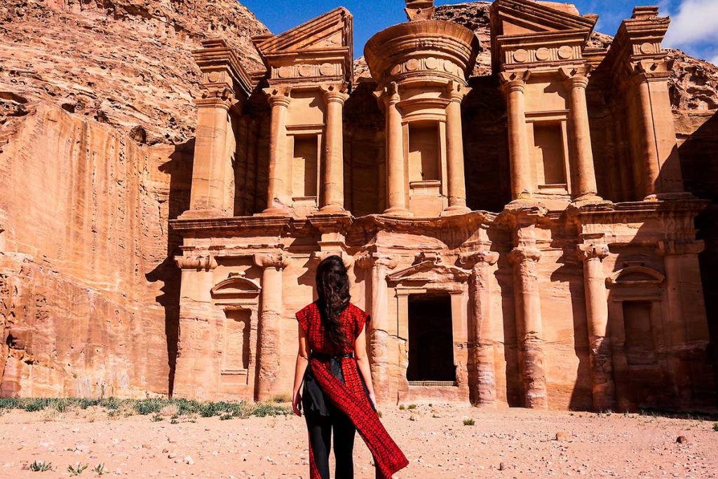 Itinerário da viagem a Petra combinado com o Egipto
