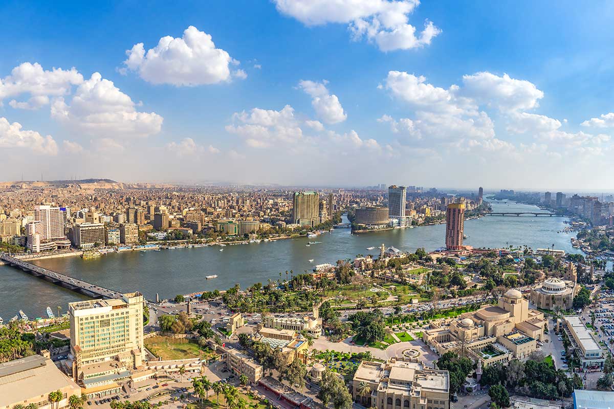 Vista panoramica del Cairo