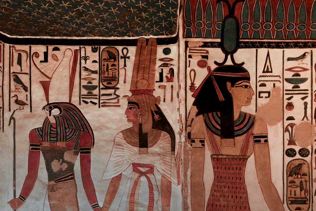 Pintura tumba Nefertari Egipto