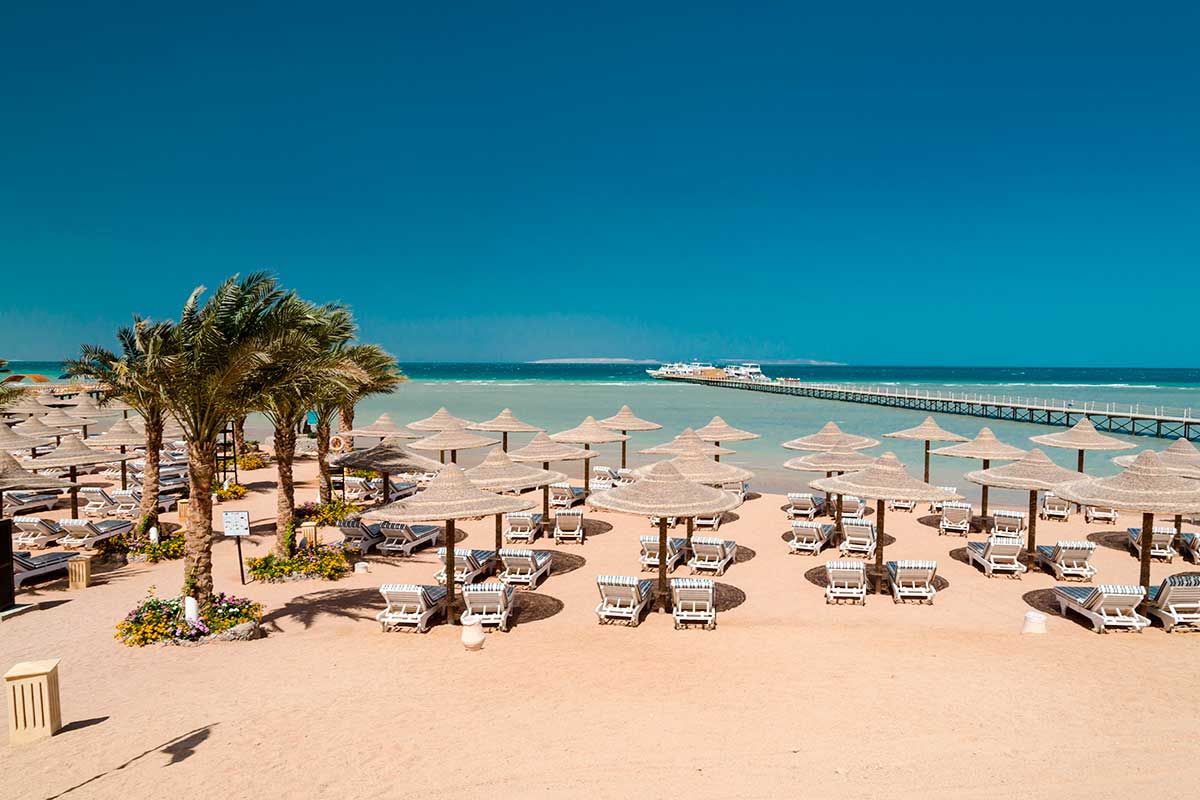 Spiaggia di Hurghada Mar Rosso