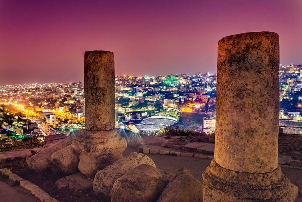 Vedute del Teatro Romano di Amman