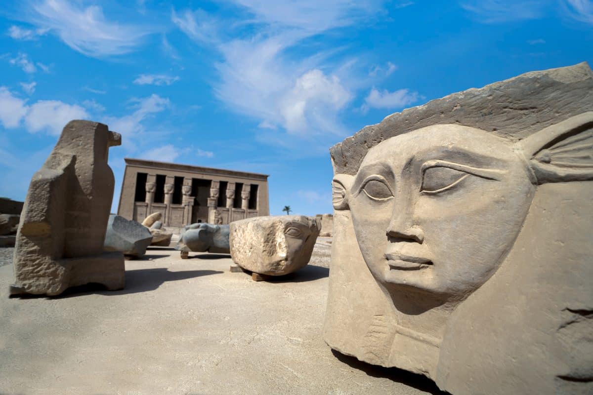 Goddess Hathor and the temple of dendera