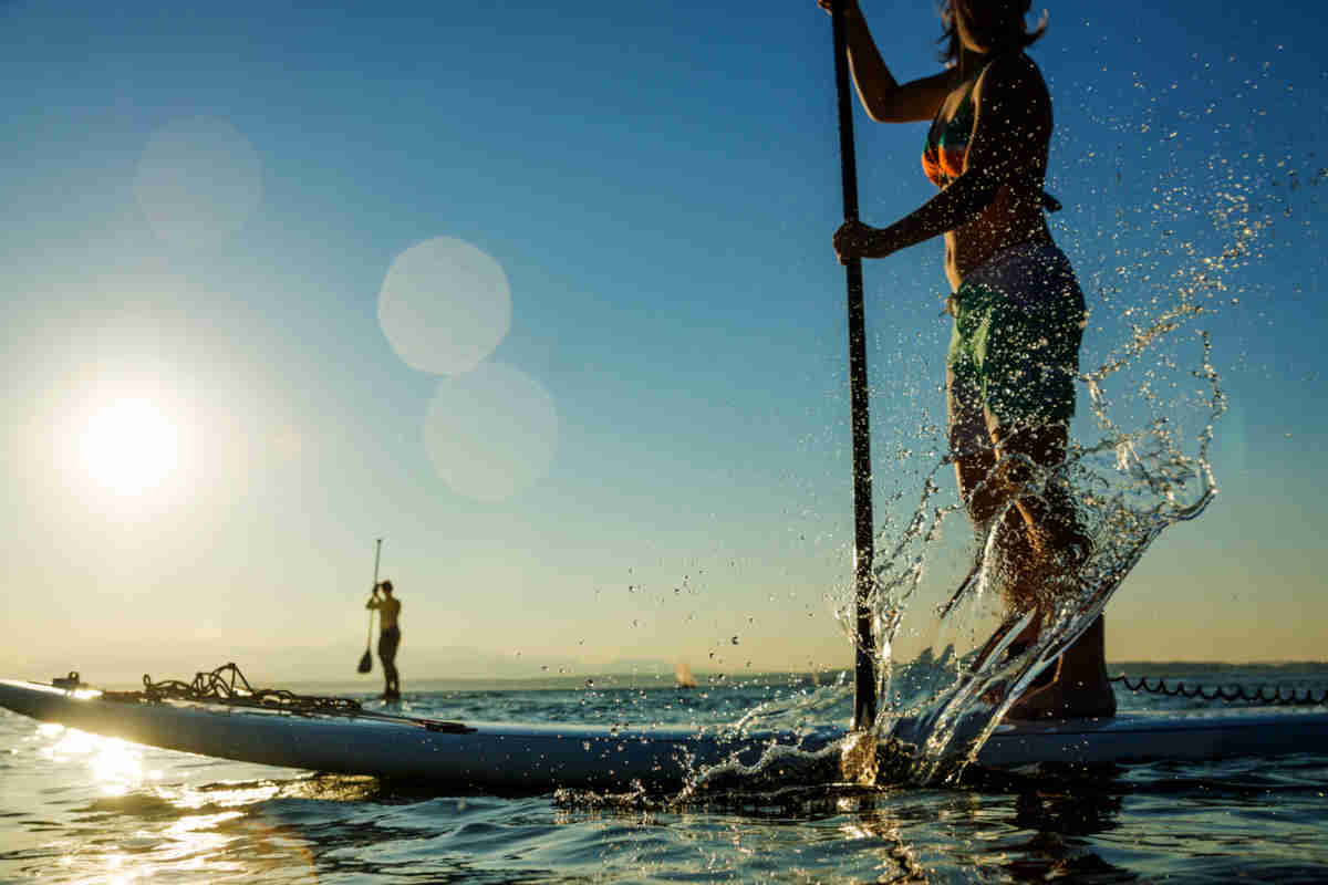 paddle surfing in the nile sup